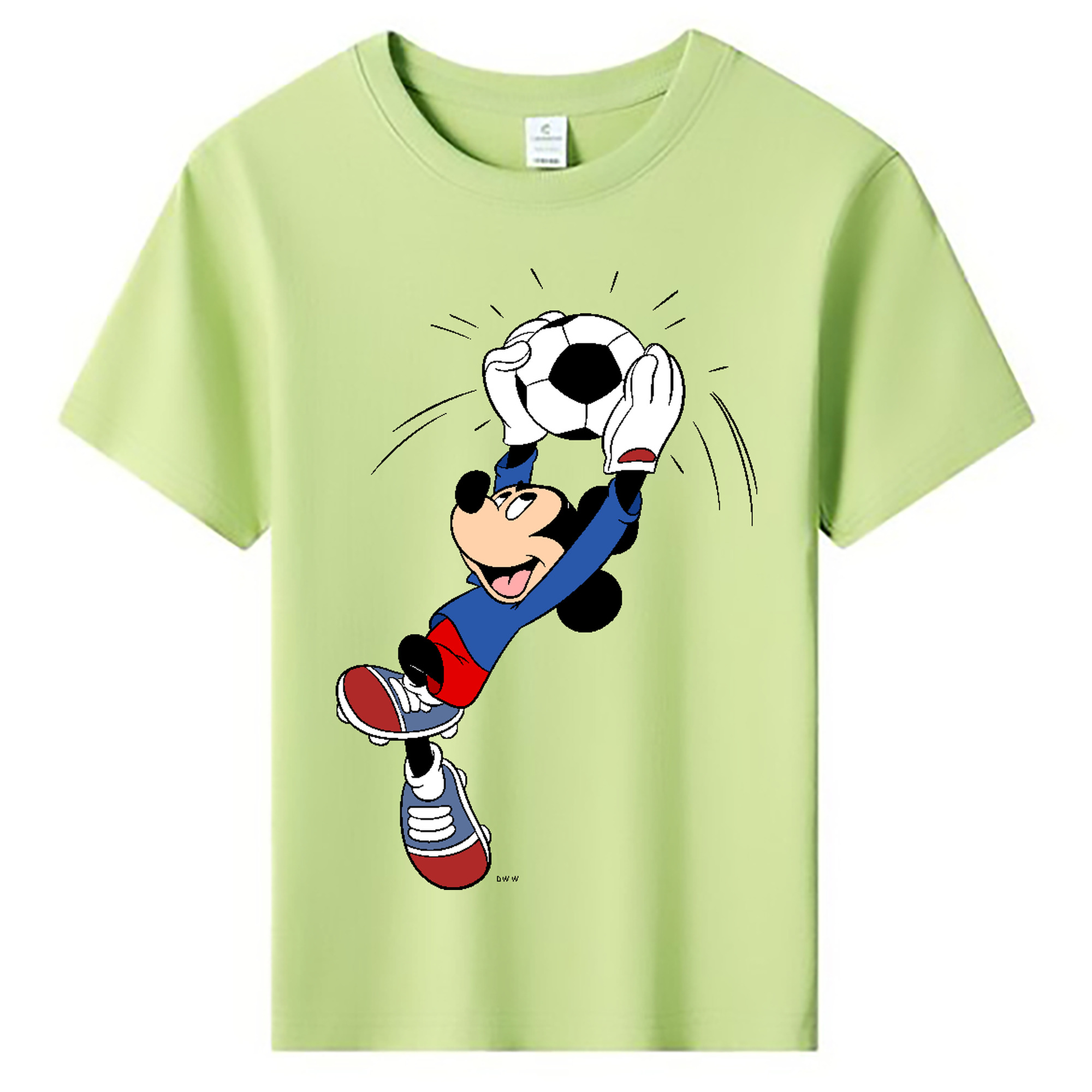 ミッキーマウス Mickey Mouse 綿100％キッズTシャツ（フロントプリント）